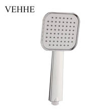 Chrome High Pressure ABS+TPR Square Rainfall Bathroom Shower Head Sprayer Filter Water Saving Handheld Showerheads 2024 - buy cheap