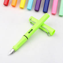 Colorful New Fashion 0.5mm 0.38mm Fountain Pen High Quality Replaceable Ink Pen Business Student Stationery 2024 - buy cheap