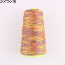 Multicolor sewing thread 3000Y/Spool, 40S/2,100% Spun Polyester  sewing thread for household & industry/Sewing machine parts , 2024 - buy cheap