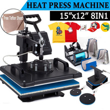 8 In 1 Combo Heat Transfer Machine Sublimation/ Heat Press Machine for Plate/Mug/Cap/T-Shirt /Phone case 2024 - buy cheap