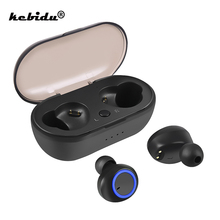 Kebidu-auriculares inalámbricos TWS con Bluetooth 5,0, miniauriculares deportivos con micrófono, para Xiaomi y iPhone 2024 - compra barato