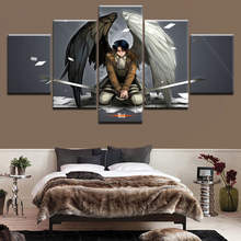 Modular Canvas Painting Home Decor 5 Piece Attack On Titan Pictures Anime Modern Printed Poster For Living Room Wall Art Frame 2024 - buy cheap