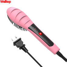 Electric Hair Brushes Hair Straightener Brush Detangling Straightening irons Hair Massager Comb LCD Hair Styling Tool 2024 - buy cheap