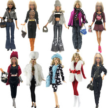 NK New Doll Coat Fashion Model Clothes  Cute Design Dress Girl  Evening Outfit For Barbie Doll Accessories Favorite DIY Toys JJ 2024 - buy cheap
