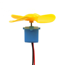 Wind Turbine Generator DIY Kit Micro Motor+Diode Plug Four Blue/yellow plant Paddle Hydraulic Generator 2024 - buy cheap