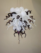 Free Shipping Wholesale Price Black and White Murano Glass Pendant Light 2024 - buy cheap