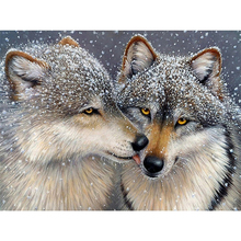 Diamond Embroidery Wolves Diamond Painting Wolf Full Square/Round Cross Stitch Animal 5D DIY Rhinestones Mosaic Beadwork 2024 - buy cheap