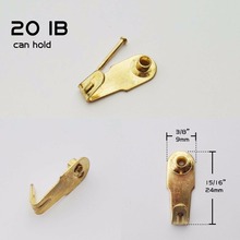 50X High Quality Heavy Duty Steel Metal Picture Photo Oil Painting Hook Hanger Hard Wood Solid Wall No trace Small hole 20IB 2024 - buy cheap