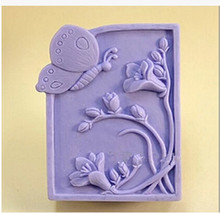 Dragonflies flowers modelling silicon soap mold animal fondant Cake decoration mold High-quality Handmade soap mold NO.:SO398 2024 - buy cheap