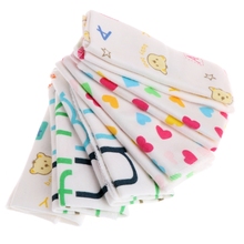 6Pcs Baby Cartoon Towels Baby Boy Girl Handkerchief Bathing Feeding Face Washcloth Wipe Cloth 2024 - buy cheap