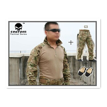 Emerson bdu G3 Combat uniform shirt & Pants & knee pads Military Army uniform Multi-Cam suit EM8527 +EM8567 2024 - buy cheap