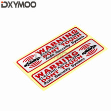 1 Pair Warning GPS ELECTRIC AUTO ALARM Car Window Stickers Funny Reflective AUTO Security System Motorbike Vinyl Decals 10x2.5cm 2024 - buy cheap