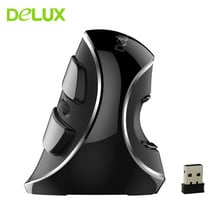 Delux M618 Vertical Gaming Mouse USB Wireles Optical Mouse 1600DPI Ergonomic Wrist Healthy Mice Office Laptop Mause For Gamer 2024 - buy cheap