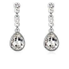 Luxury Exquisite Long Drop Dangle Earrings For Women Crystals from Swarovski Earings Fashion Jewelry Christmas Gift 2024 - buy cheap