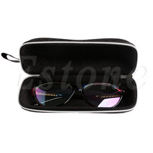 Rectangle Grid Zipper Eye Glasses Case Hard Eyewear Box Sunglasses Case Colorful 2024 - buy cheap