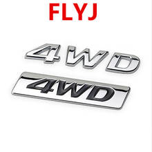 1Pcs 3D Metal 4WD Car Side Fender Rear Trunk Emblem Badge Sticker Decals for Hyundai IX25 IX35 Tucson Car Styling 2024 - buy cheap