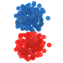 Tiddly winks-Juego de mesa con contadores de plástico, ayuda para la enseñanza, juego de mesa de Casino, color rojo y azul, número de aprendizaje para niños, 18mm, 200 unidades 2024 - compra barato