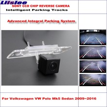 Liislee Dynamic Guidance Rear Camera For VW Polo Mk5 Sedan 2009~2016 HD 860 * 576 Pixels Parking Intelligentized 2024 - buy cheap