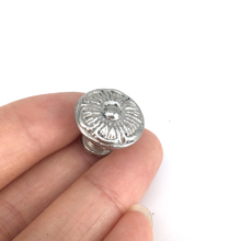 20PCS Round Antique Silver Pattern Carved Dresser Closet Pulls Jewelry Box Knobs Wooden Case Drawer Pull Handle 18mm*16mm 2024 - buy cheap