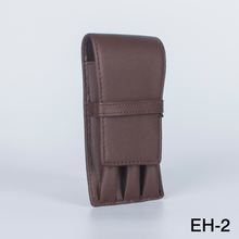 HIGH QUALITY LUXURY brown Lichee pattern  CASE HOLDER FOR 3 PEN 2024 - buy cheap