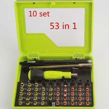 10 set 53 in1 Multi-purpose precision Magnetic Screwdriver Set PC Notebook phone opening tools free shipping 2024 - buy cheap