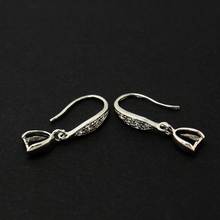 Best Selling 3pair/lot 925 Sterling Silver Earring Hook With Rhinestone 3.5* 25mm CN-BFS014 2024 - buy cheap