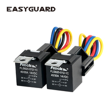 EASYGUARD SPDT car Relay automotive relay with socket wires DC12V 30/40 AMP 5-pin 2 pieces/pack cr5p-2 2024 - buy cheap