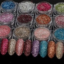Jar glitter para decoração de unhas, pó de pigmento cromado para pó, estrela holográfica, arte em unhas, design de manicure, xzf # 2024 - compre barato