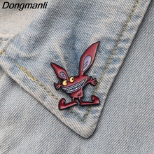 DMLSKY funny Monsters Metal Brooch for Clothes bags backpack badges Women and Men Cool Brooch gift M2524 2024 - buy cheap