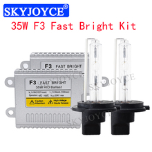 35W Fast Bright H7 HID Bulb Kit AC 12V F3 Quick Start HID Ballast 4300K 6000K H1 H3 9005 HID Bulb H7 H11 D2H HID Headlight Kit 2024 - buy cheap
