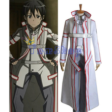 Espada arte online (alfheim online) branco kirito cosplay uniforme terno masculino trajes personalizados frete grátis 2024 - compre barato