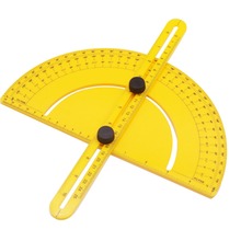 1 pcs 180 Degree Yellow Semicircle Ruler Multifunctional Protractor Woodworking Ruler Foldable Worker Student Architect Engineer 2024 - buy cheap