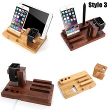 SZYSGSD Wooden Charging Station Charger Dock Stand Holder For Apple Watch iPhone 6 7 8 Plus X Mobile Pen Holder For samsung s8 2024 - buy cheap