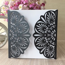 50Pcs/Lot Lace Design Laser Cut Invitation Cards Birthday Party Decoration Wedding Party Card Invitation 2024 - buy cheap