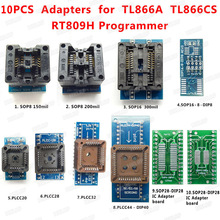 10PCS  Adapters Socket Kit SOP8+SOP16 +PLCC32 +PLCC44 Adapter for RT809H TL866CS TL866ii Plus EZP2010 RT809H Programmer 2024 - buy cheap