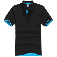 Camisa polo masculina de manga curta, respirável, moda masculina, camisetas polos, roupas de marca 2024 - compre barato