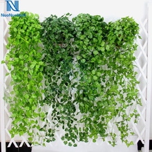 NuoNuoWell 90/120cm Artificial Ivy Vine Wall Mounted Green Leaves Plants DIY Balcony/Party Home Decor Faux Leaf Garland 2024 - buy cheap
