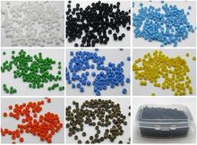 10000 cuentas de semillas de cristal de Color, cuentas opacas de 1,5mm (12/0) + caja de almacenamiento 2024 - compra barato