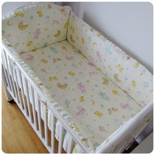 Promotion! 6PCS baby bedding kit crib bed around cot nursery baby bedding crib bumper berco bebe (4bumper+sheet+pillow cover) 2024 - buy cheap