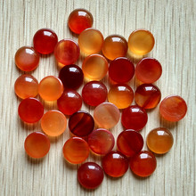 2018 fashion top quality natural stone round CAB CABOCHON stone beads for jewelry Accessories 12mm wholesale 50pcs/lot free 2024 - buy cheap