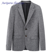 Auriparus flaviceps Houndstooth Suit Jacket Groom Tuxedos Houndstooth Groomsman Suit Custom Made Man Suit 3 pieces Wedding 2024 - buy cheap