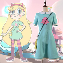 Disfraz de Star vs. The Forces of Evil para mujer, disfraz de princesa, mariposa, azul, largo, Halloween, conjunto completo para adultos 2024 - compra barato