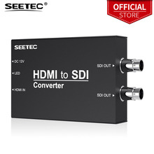 Конвертер Seetec HTS HDMI в SDI, конвертер HDMI для вещания, жесткий металлический корпус, черный мини-размер, легко носить с собой 2024 - купить недорого