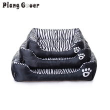 Dog Bed Zebra Print Pets House Cartoon Puppy Beds For Small Larger Dogs Pets Cats House 2024 - buy cheap
