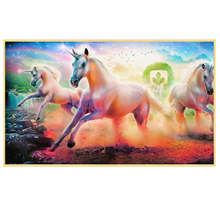 Novidade pintura diamantes 5d unicornio presilha para garotas elfos mosaico diamantes bricolagem completo quadrado redondo bordado com miçangas 2024 - compre barato