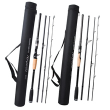 Hot sale Fishing Rod Carbon Spinning Casting Lure Rod 2.1 2.4 2.7m 3m M Power 4 Sections Rods vara de pesca Carp Fishing pole 2024 - buy cheap