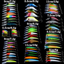 LINGYUE 71pcs/lot Fishing Lures Mixed VIB/Minnow/Crank lure Fishing Wobblers Artificial 10 Models Bass Crnakbait Hard Baits 2024 - buy cheap