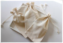 Customized Logo cotton Mini Bags wedding bomboniere Gift bags Free Shipping 2024 - buy cheap