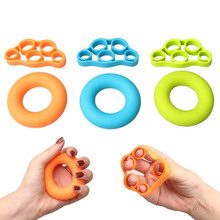 2pcs Hand Grip Strengthener and Finger Stretcher Silicone Finger Gripper Strength Trainer Ring Forearm Exercise Gym Fitness 2024 - buy cheap