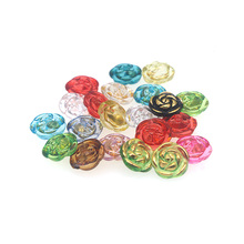 50PCs Resin Sewing Button Scrapbooking Rose Shape Single Hole Costura Botones bottoni botoes S1045 15mm 2024 - buy cheap